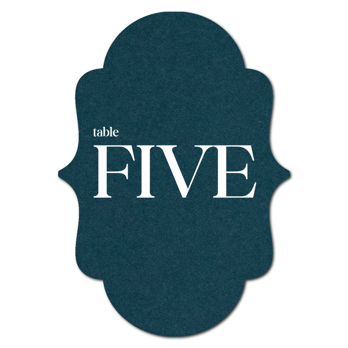 Individually Personalized Wedding Prints on Diecut Cardstock - Shape P3