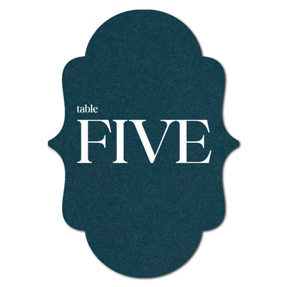 Individually Personalized Wedding Prints on Diecut Cardstock - Shape P3