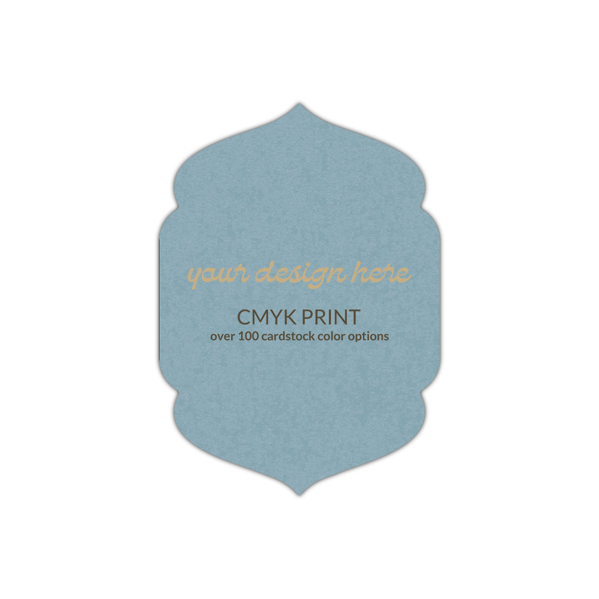 Shape P4 Diecut Card | CMYK Print | 2" x 3.5"