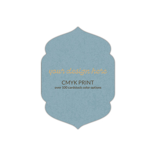 Shape P4 Diecut Card | CMYK Print | 2" x 3.5"
