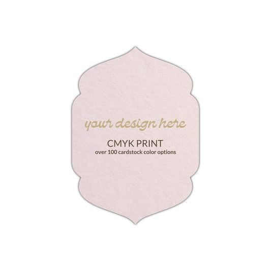 Shape P4 Diecut Card | CMYK Print | 11" x 14"