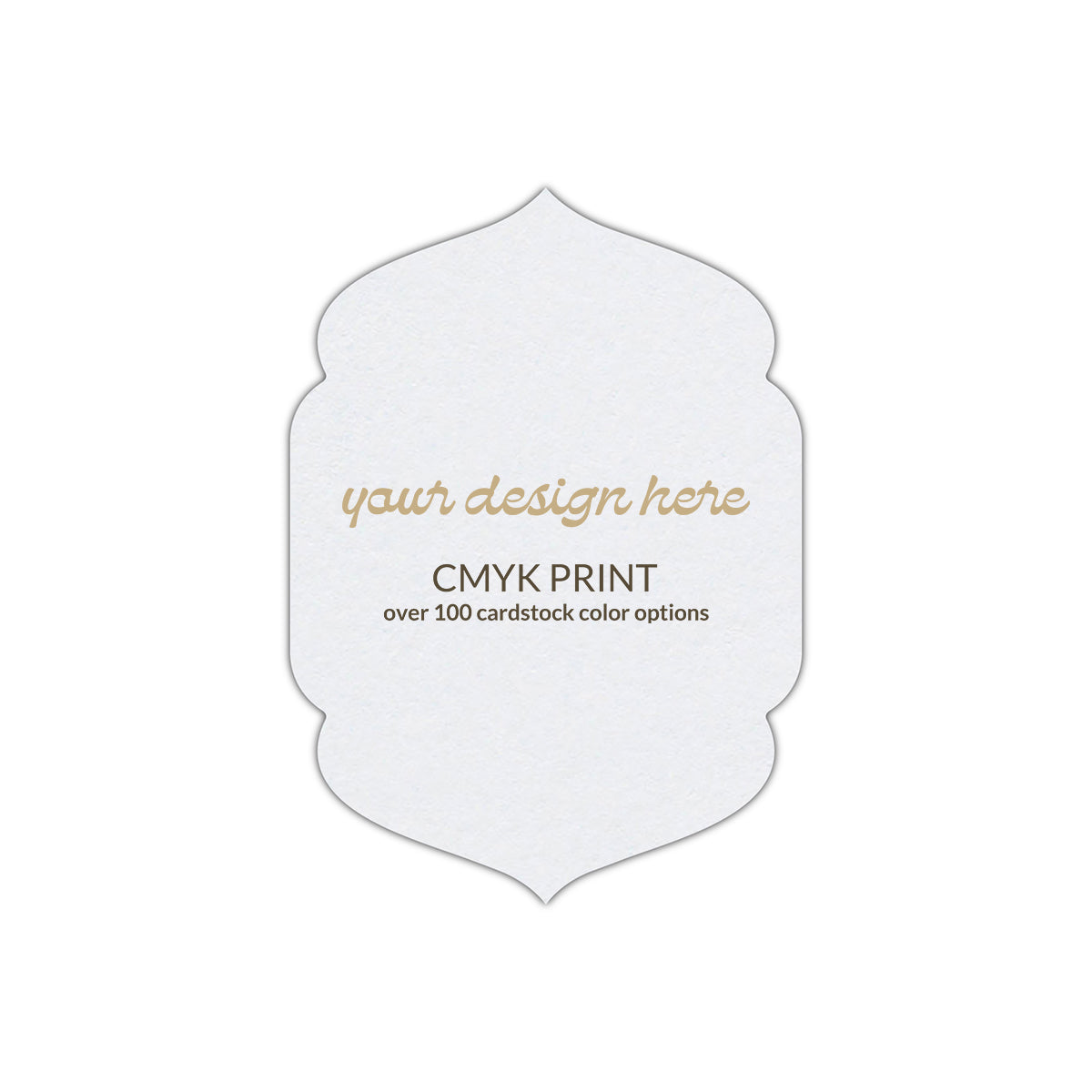 Shape P4 Diecut Card | CMYK Print | 5.5" x 8.5"