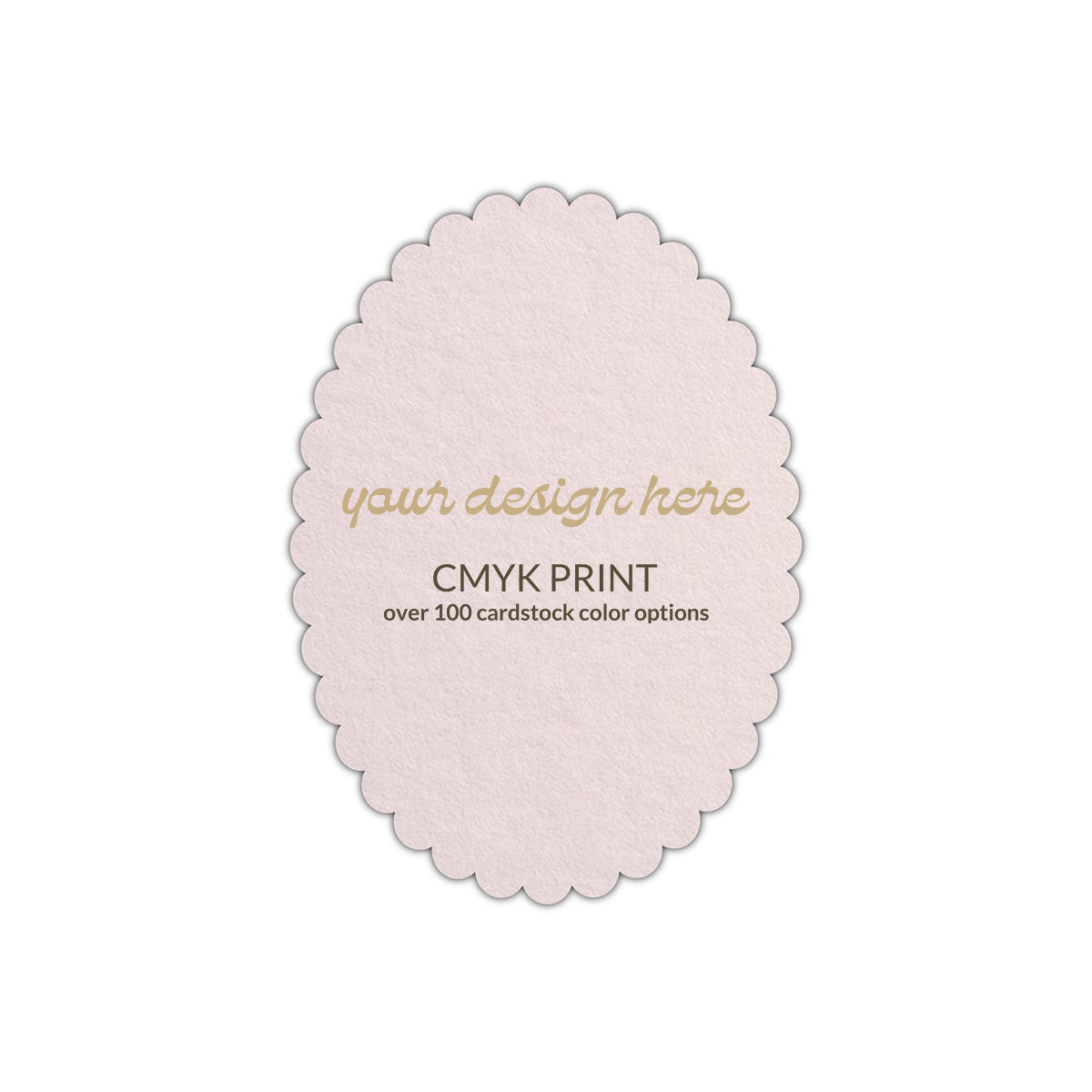 Shape P40 Diecut Card | CMYK Print | 5" x 7"