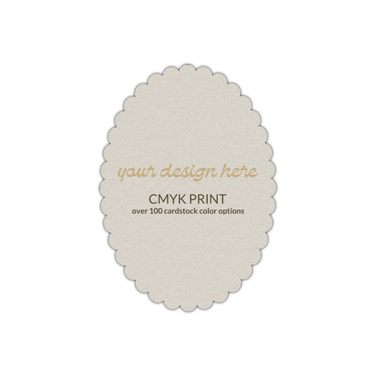 Shape P40 Diecut Card | CMYK Print | 3" x 4"
