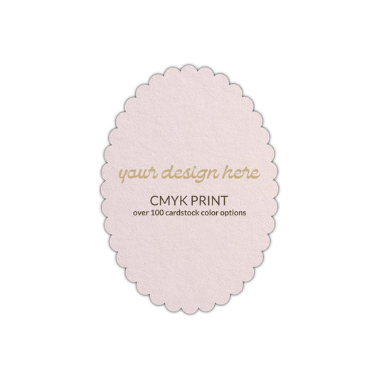 Shape P40 Diecut Card | CMYK Print | 2.5" x 3.5"