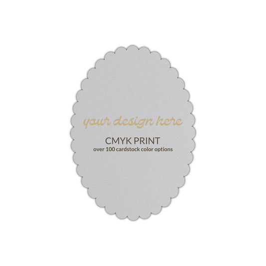 Shape P40 Diecut Card | CMYK Print | 2" x 3.5"
