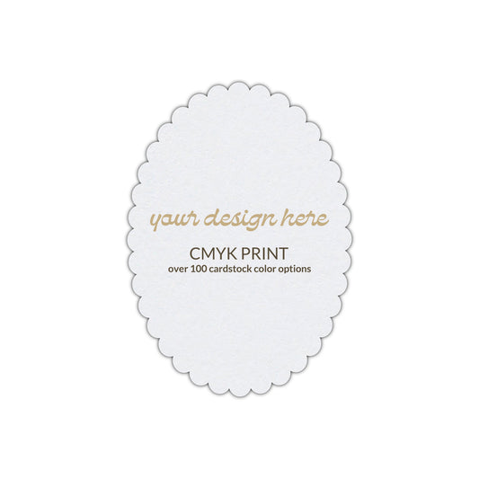 Shape P40 Diecut Card | CMYK Print | 3.5" x 5"