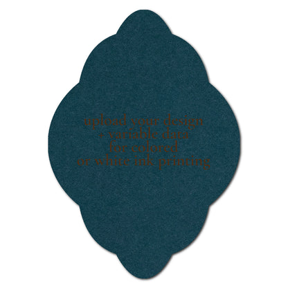 Individually Personalized Wedding Prints on Diecut Cardstock - Shape P40