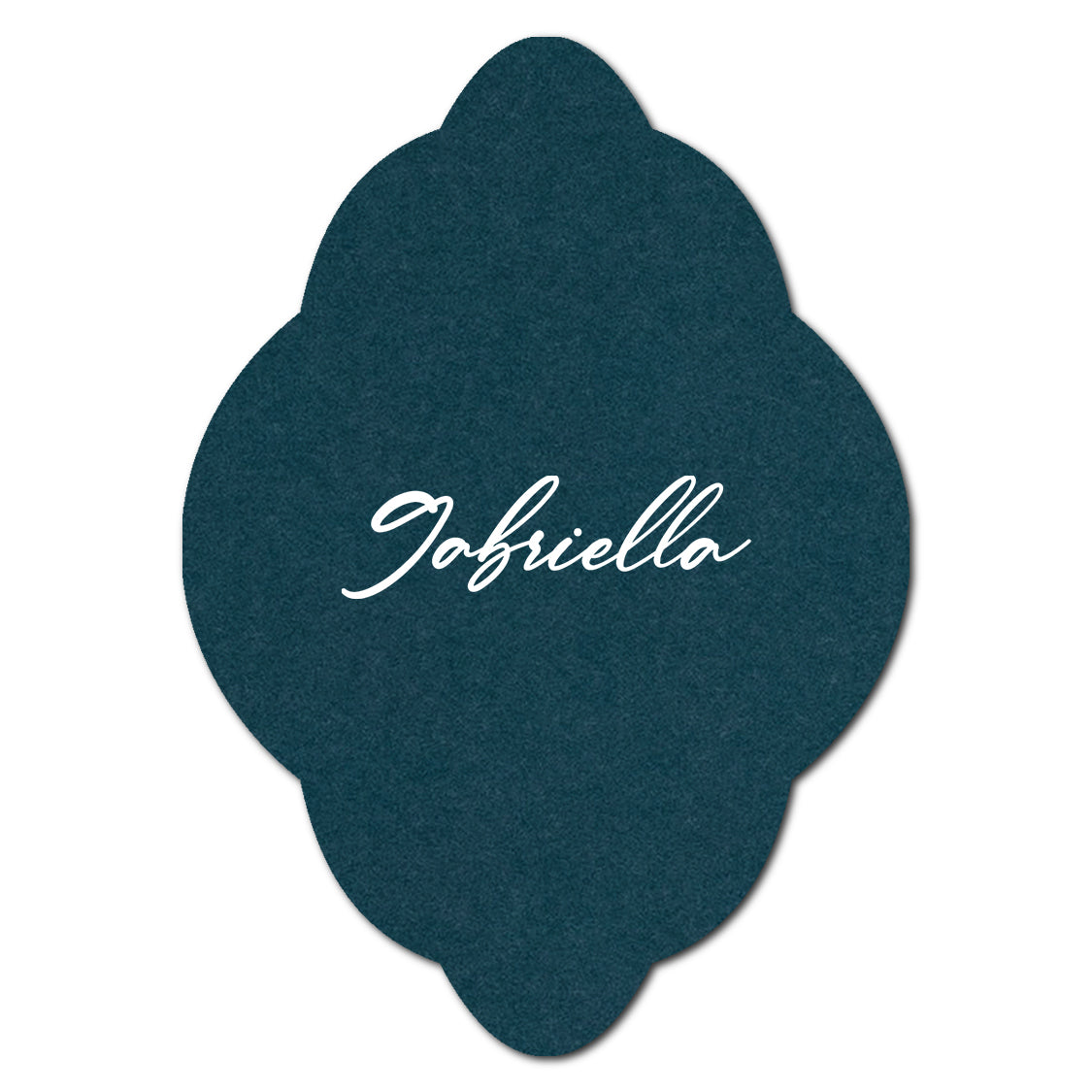 Individually Personalized Wedding Prints on Diecut Cardstock - Shape P40