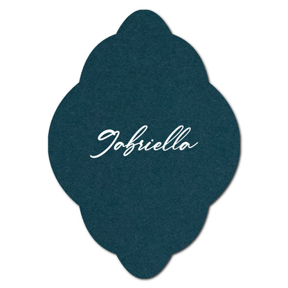 Individually Personalized Wedding Prints on Diecut Cardstock - Shape P40