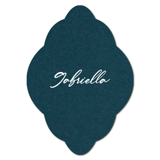 Individually Personalized Wedding Prints on Diecut Cardstock - Shape P40
