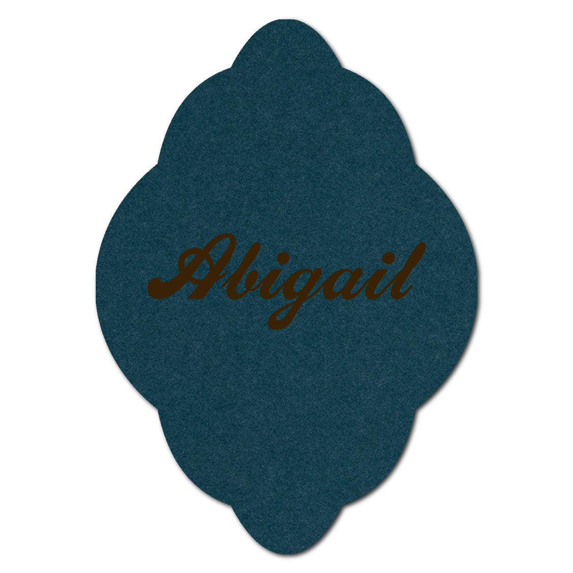 Individually Personalized Wedding Prints on Diecut Cardstock - Shape P40