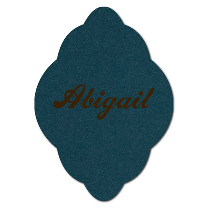 Individually Personalized Wedding Prints on Diecut Cardstock - Shape P40