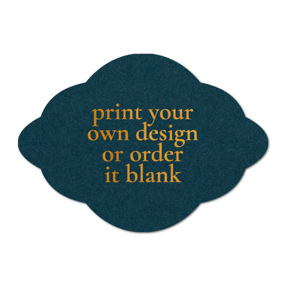 Custom Wedding Prints on Diecut Shaped Cardstock | Shape P40