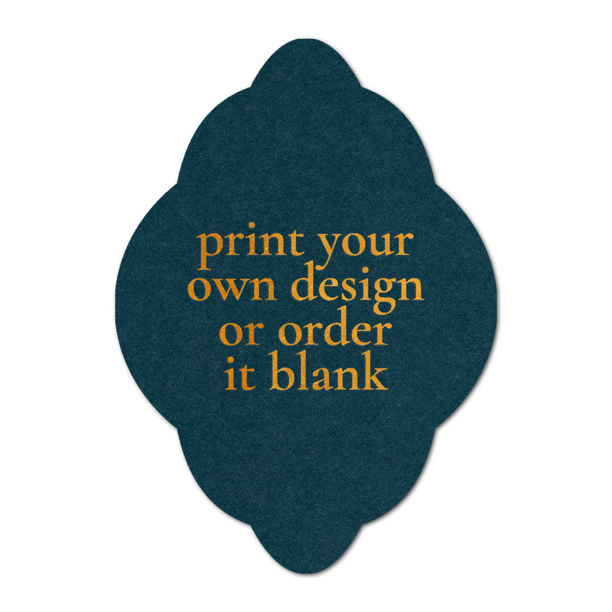 Custom Wedding Prints on Diecut Shaped Cardstock | Shape P40