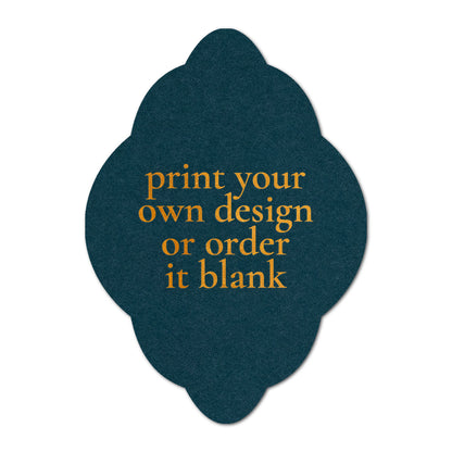 Custom Wedding Prints on Diecut Shaped Cardstock | Shape P40