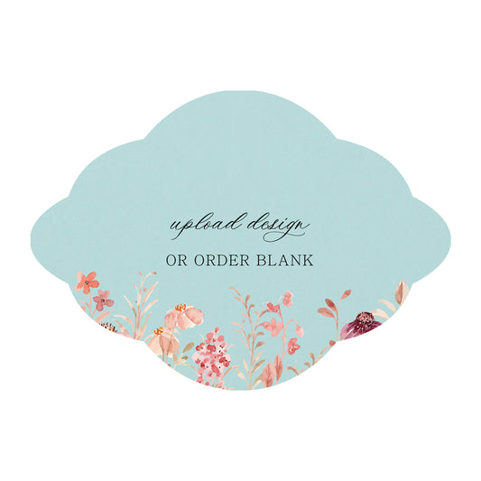Custom Wedding Prints on Diecut Shaped Cardstock | Shape P40