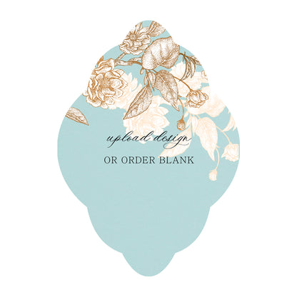 Custom Wedding Prints on Diecut Shaped Cardstock | Shape P40