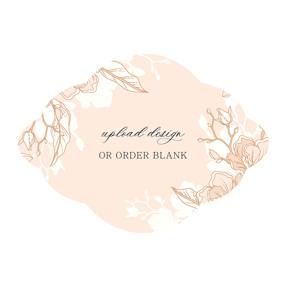 Custom Wedding Prints on Diecut Shaped Cardstock | Shape P40