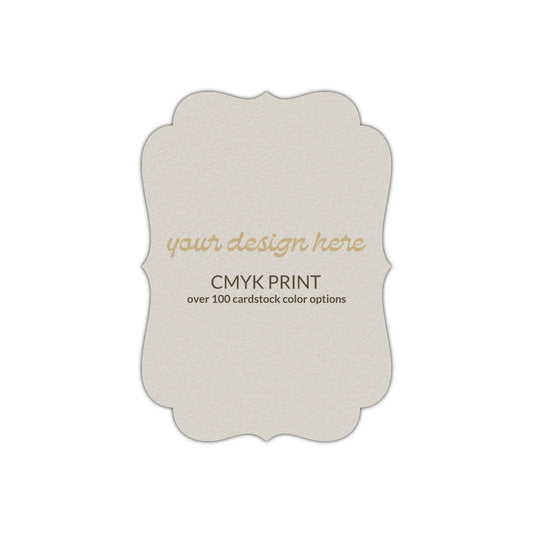Shape P41 Diecut Card | CMYK Print | 2.5" x 3.5"