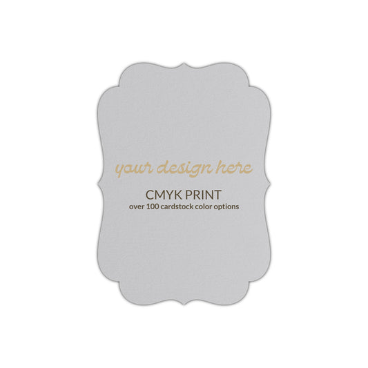Shape P41 Diecut Card | CMYK Print | 3.5" x 5"