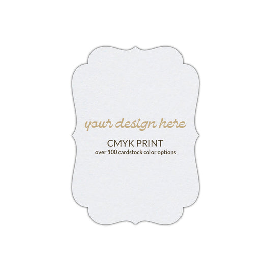 Shape P41 Diecut Card | CMYK Print | 3" x 4"
