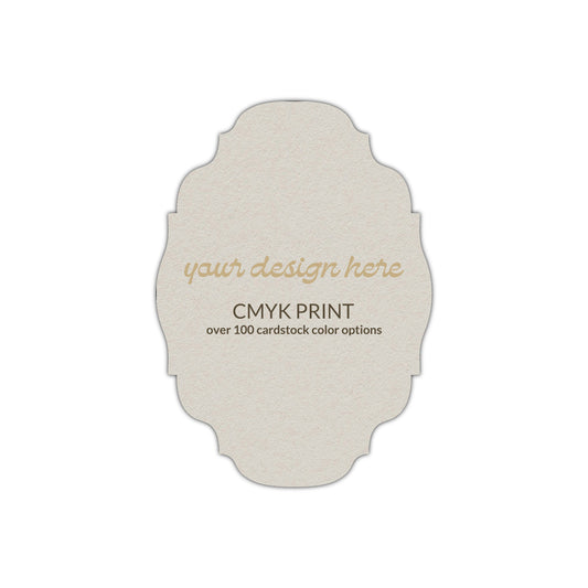 Shape P42 Diecut Card | CMYK Print | 2" x 3.5"