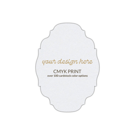 Shape P42 Diecut Card | CMYK Print | 2.5" x 3.5"
