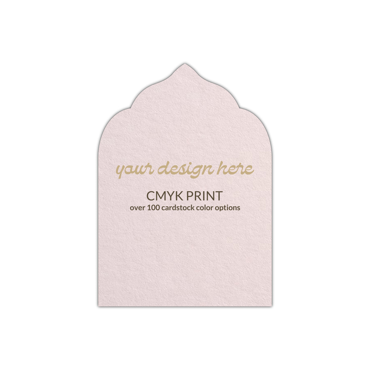 Shape P43 Diecut Card | CMYK Print | 3" x 5"