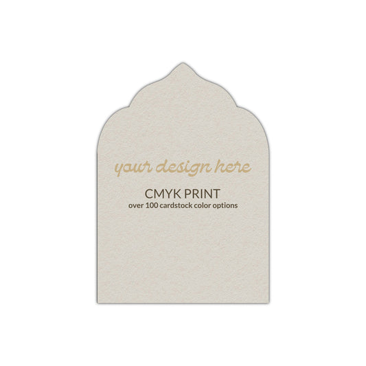 Shape P43 Diecut Card | CMYK Print | 3.5" x 5"