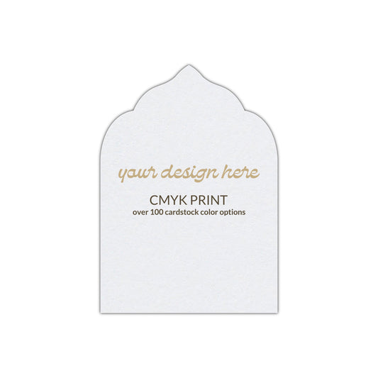 Shape P43 Diecut Card | CMYK Print | 2.5" x 3.5"