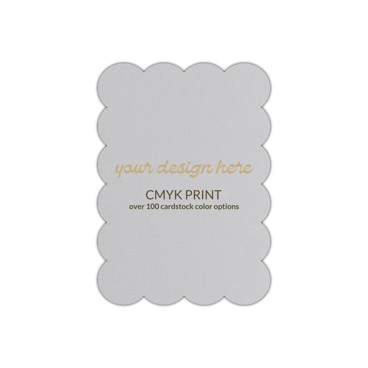 Shape P44 Diecut Card | CMYK Print | 5" x 7"
