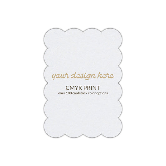 Shape P44 Diecut Card | CMYK Print | 3.5" x 5"