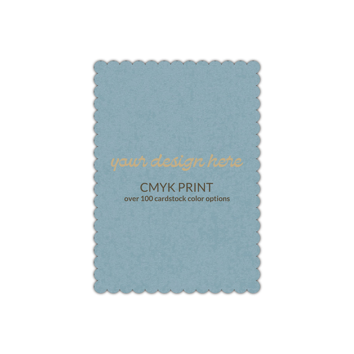 Shape P45 Diecut Card | CMYK Print | 2" x 3"