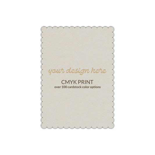 Shape P45 Diecut Card | CMYK Print | 3" x 4"
