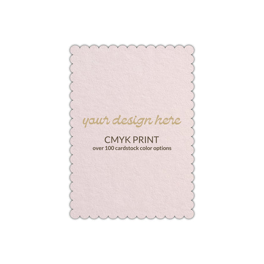 Shape P45 Diecut Card | CMYK Print | 5" x 7"