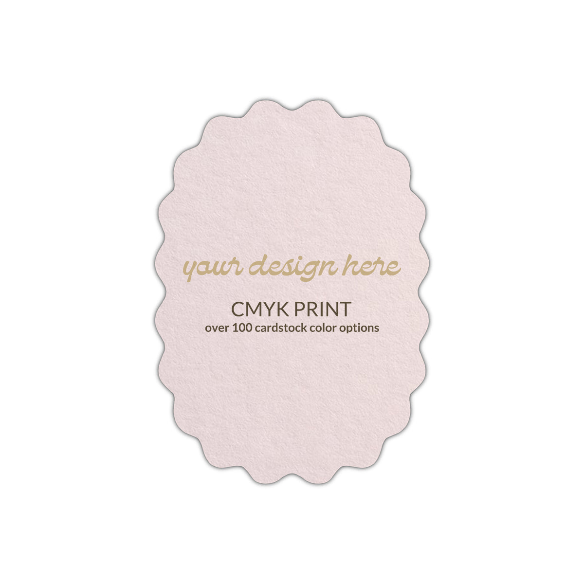 Shape P46 Diecut Card | CMYK Print | 2" x 3.5"