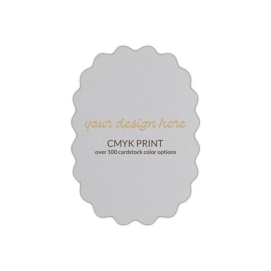 Shape P46 Diecut Card | CMYK Print | 3.5" x 5"