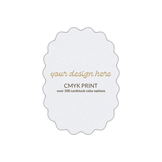 Shape P46 Diecut Card | CMYK Print | 3" x 4"