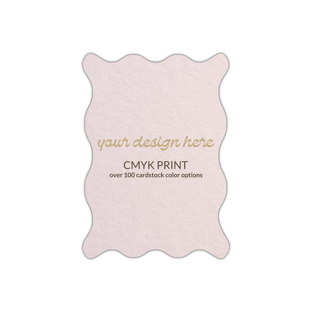Shape P47 Diecut Card | CMYK Print | 2" x 3"