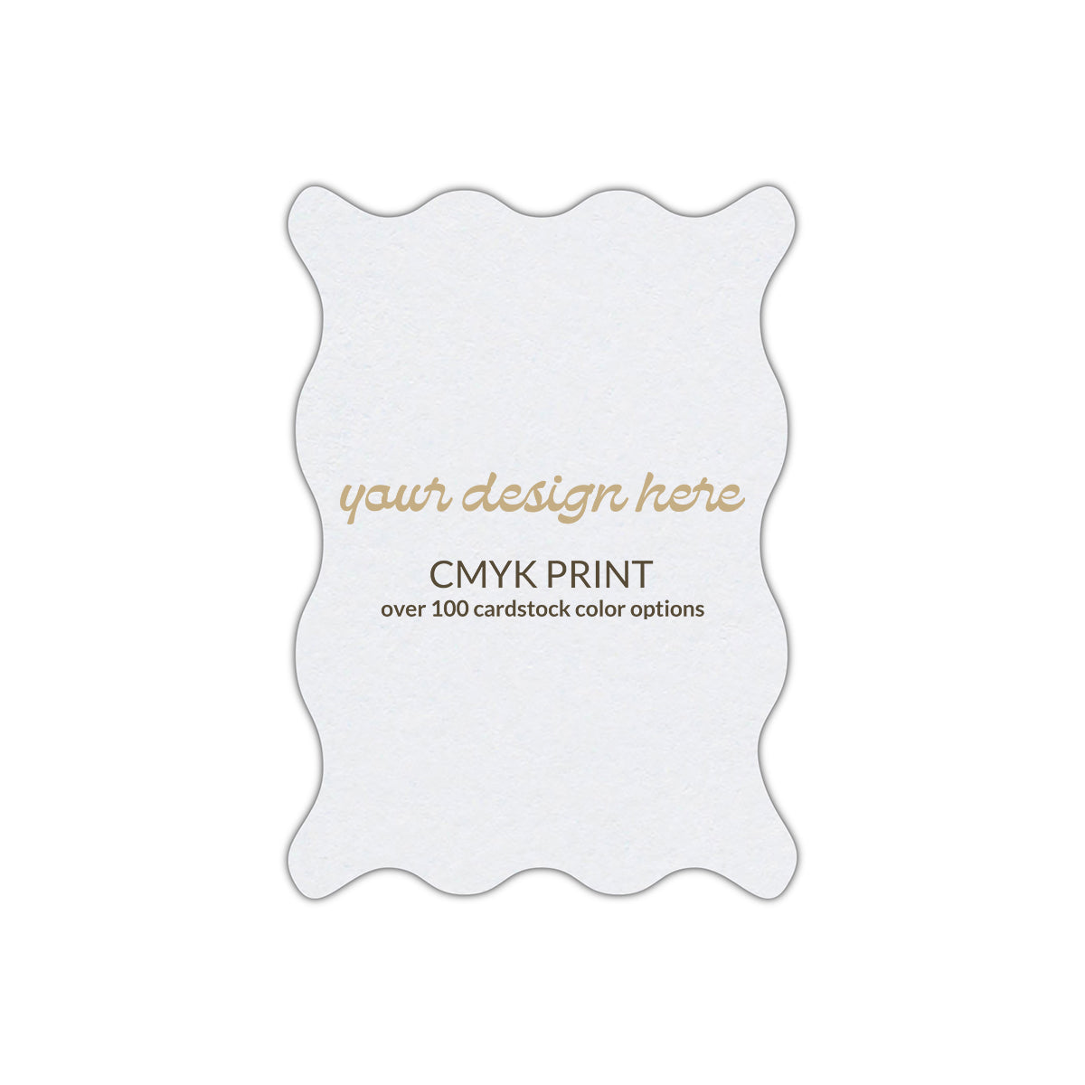 Shape P47 Diecut Card | CMYK Print | 5" x 7"