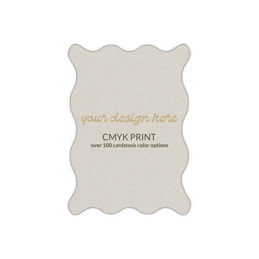 Shape P47 Diecut Card | CMYK Print | 2" x 3.5"