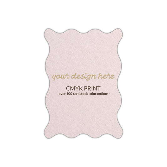 Shape P47 Diecut Card | CMYK Print | 3.5" x 5"