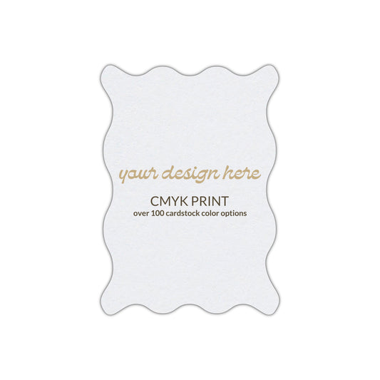 Shape P47 Diecut Card | CMYK Print | 5" x 7"