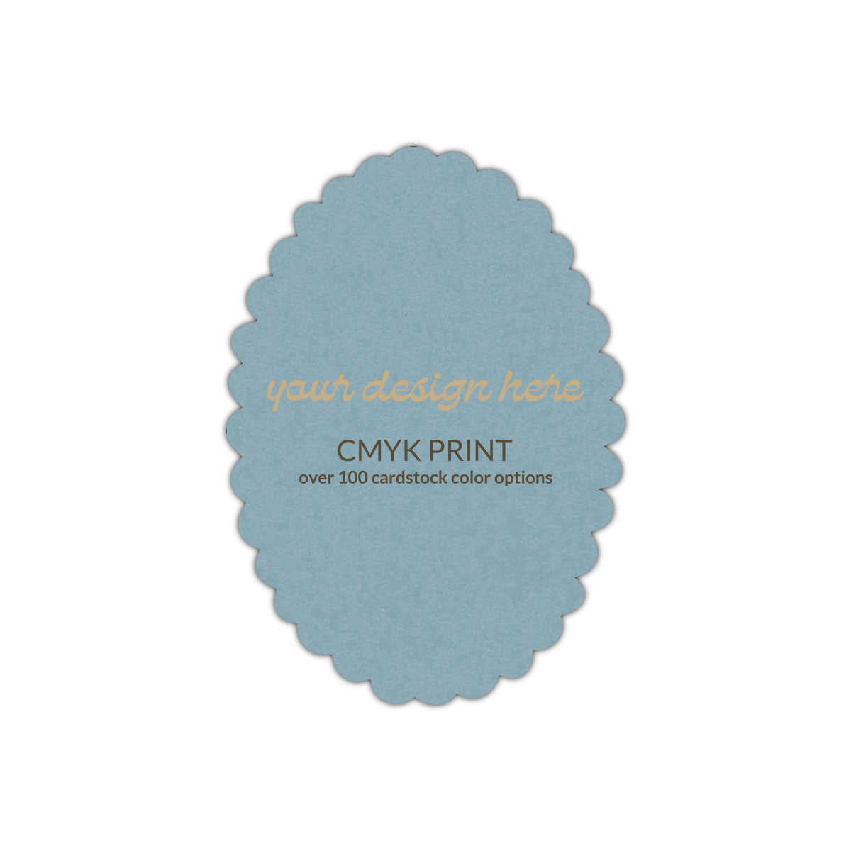 Shape P48 Diecut Card | CMYK Print | 5" x 7"