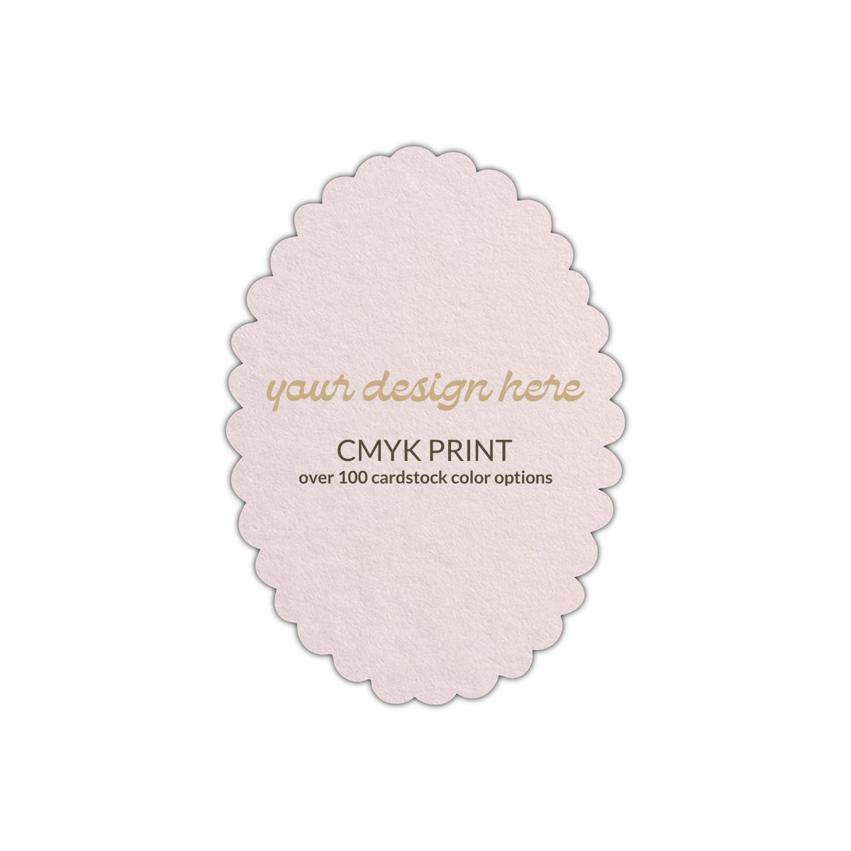 Shape P48 Diecut Card | CMYK Print | 3" x 5"