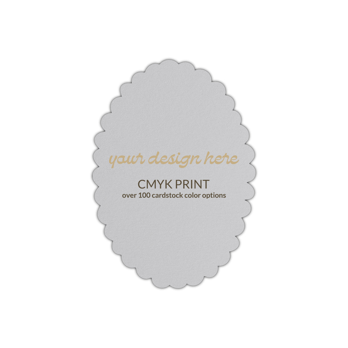 Shape P48 Diecut Card | CMYK Print | 5" x 8"