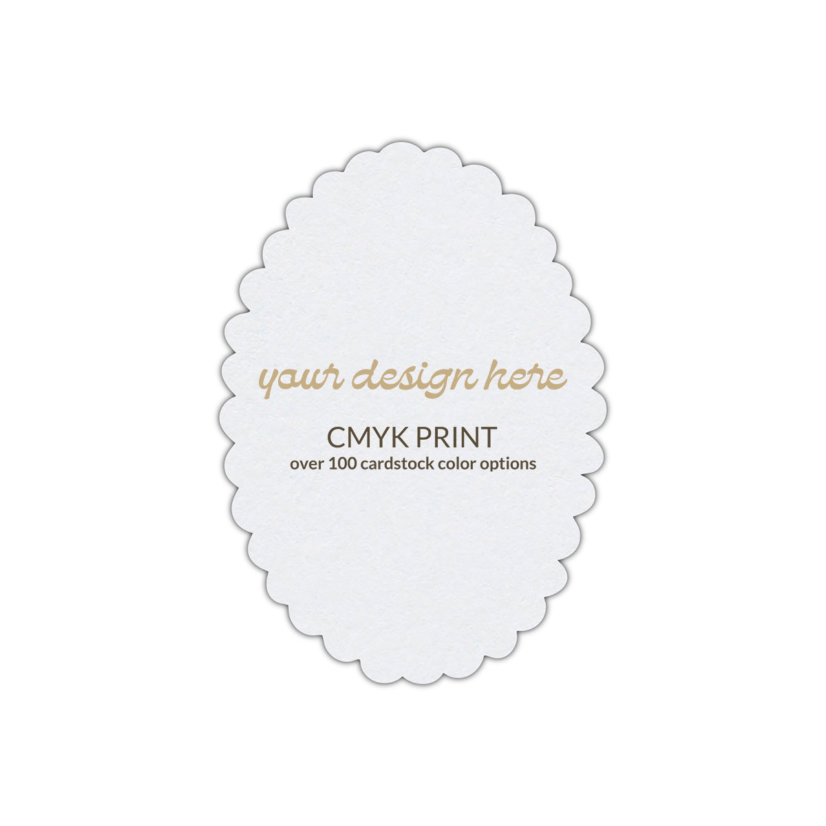 Shape P48 Diecut Card | CMYK Print | 2" x 3.5"
