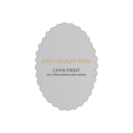 Shape P48 Diecut Card | CMYK Print | 3" x 4"