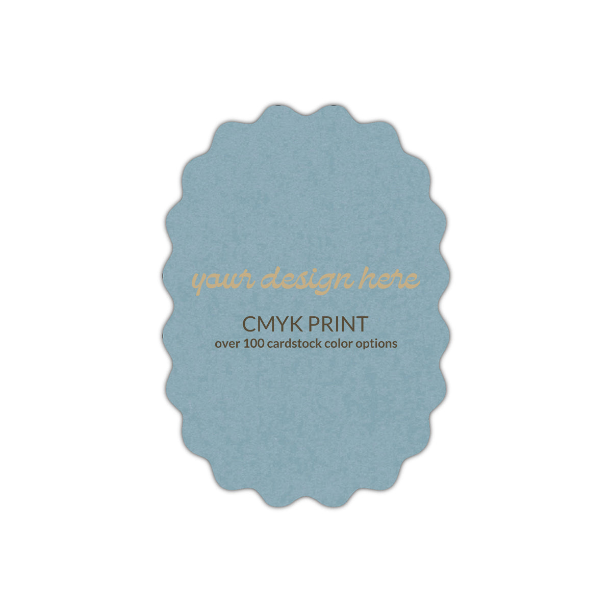 Shape P49 Diecut Card | CMYK Print | 2" x 3.5"